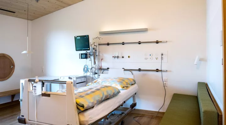 Patientenzimmer im Akutspital des Kinderspitals Zürich