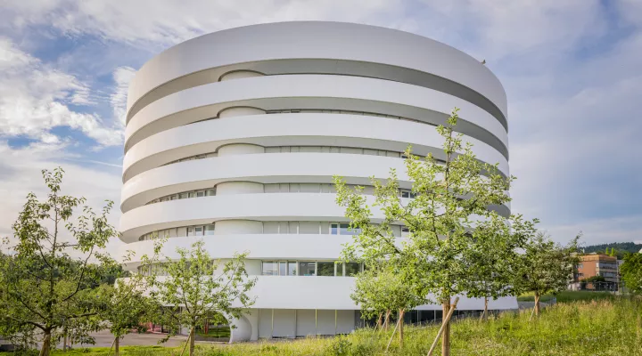 Das neue Gebäude für Forschung und Lehre des Kinderspitals Zürich.