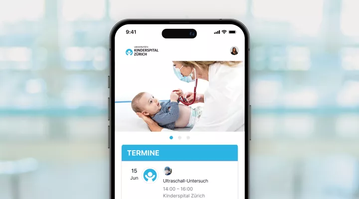 Vorschau der heyPatient App des Kinderspital Zürich